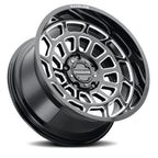 Raceline Aluminum Wheels 22x10 Warp 955M Milled Gloss Black -19 Offset 8 on 180 Bolt Pattern 124.2 Bore