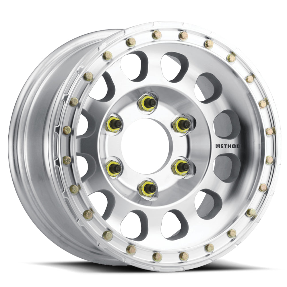 Method Aluminum Wheels 17x9 Beadlock MR103 Bolt Pattern 6 On 165.1 Offset 25 Lip Size 1.26 Raw Machined