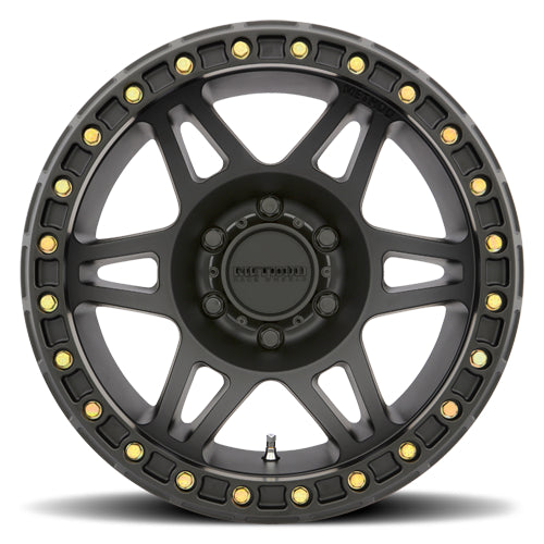 Method Aluminum Wheels 17x9 Beadlock MR106 Bolt Pattern 5 On 127 Offset -44 Lip Size 0 Matte Black MB