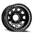 Raceline Aluminum Wheels 15x8 Black Daytona RT51 Gloss Black Beadlock -19 Offset 6 on 139.7 Bolt Pattern 107.95 Bore