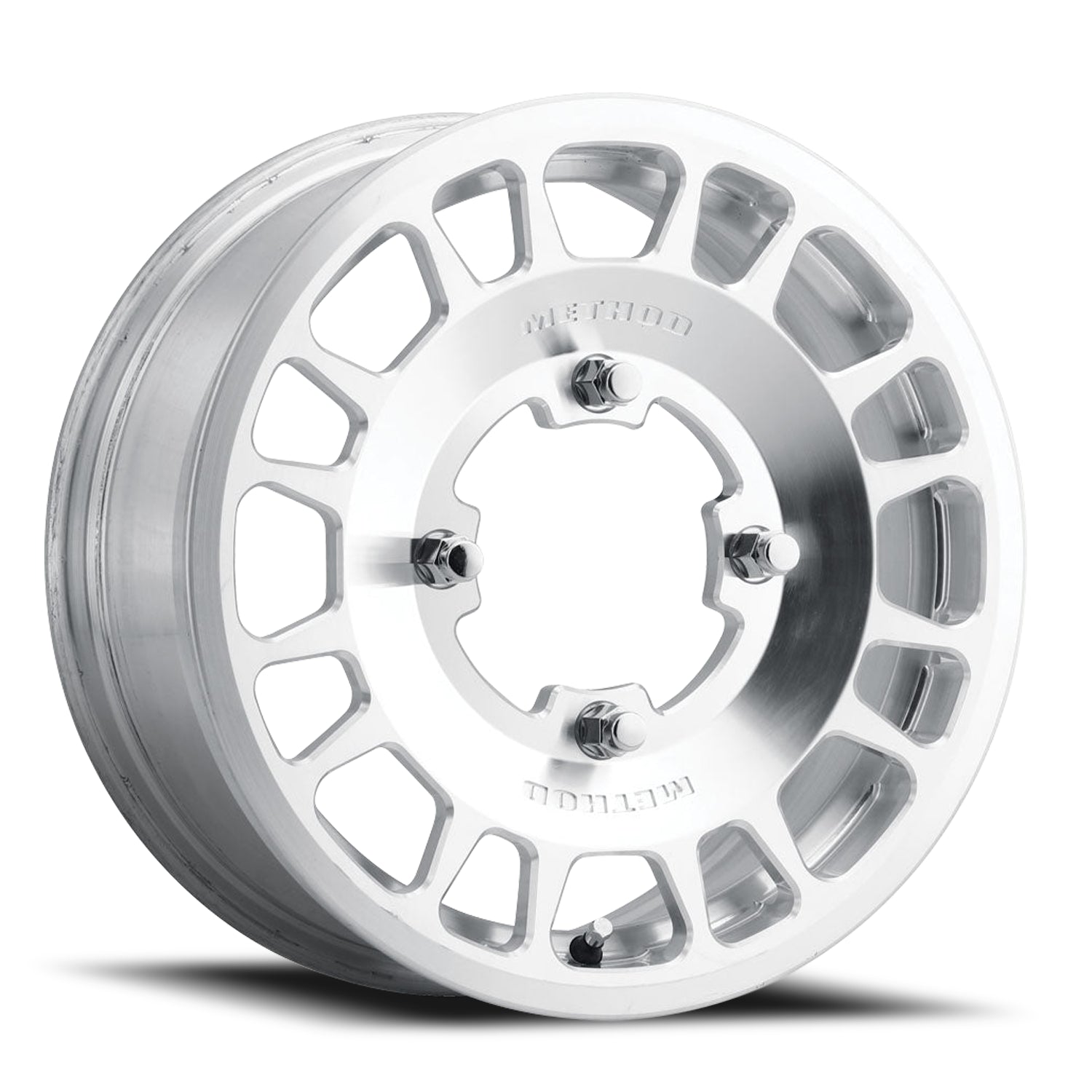 Method Aluminum Wheels 15x6 MR412 Beadlock UTV Bolt Pattern 4 On 136 Offset 51 Lip Size 0 Machined Raw Machined