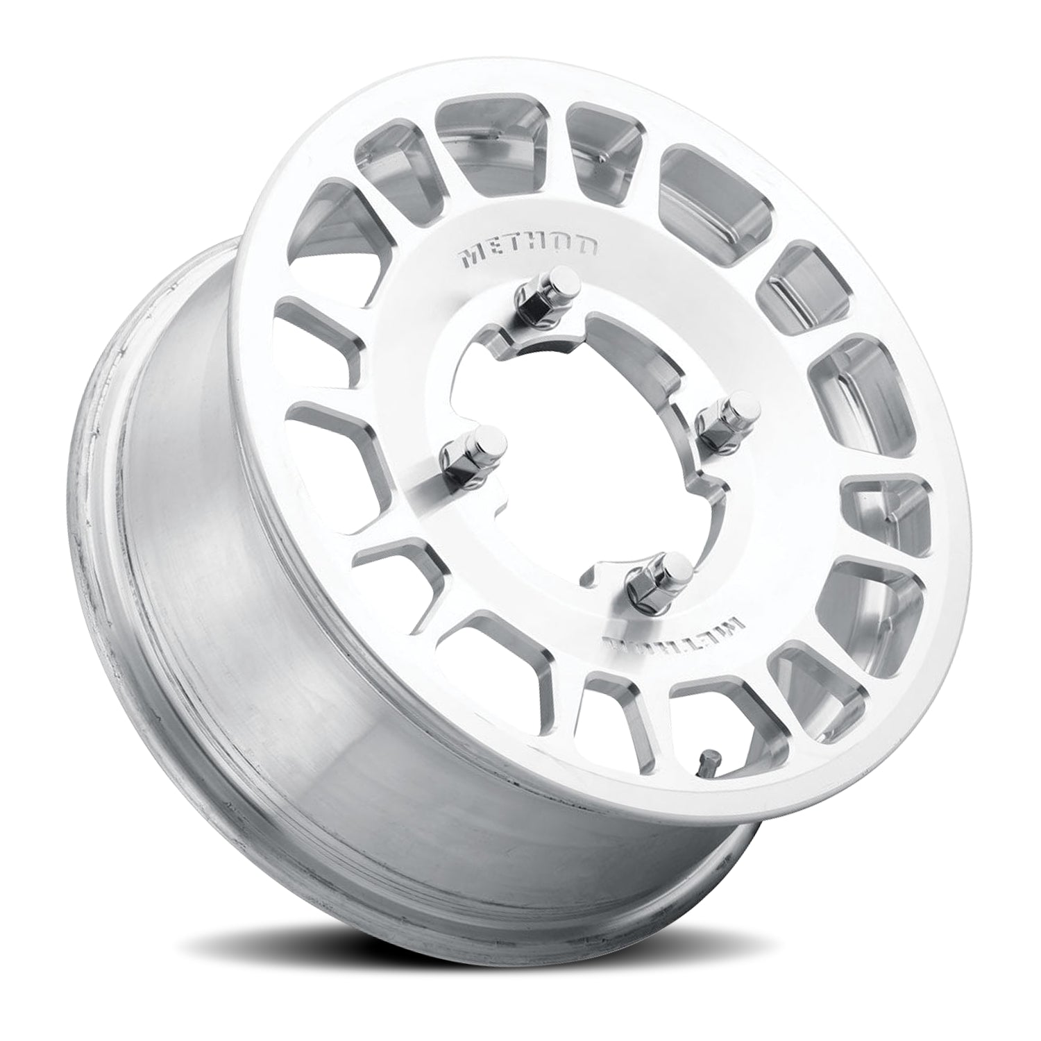 Method Aluminum Wheels 15x6 MR412 Beadlock UTV Bolt Pattern 4 On 136 Offset 51 Lip Size 0 Machined Raw Machined