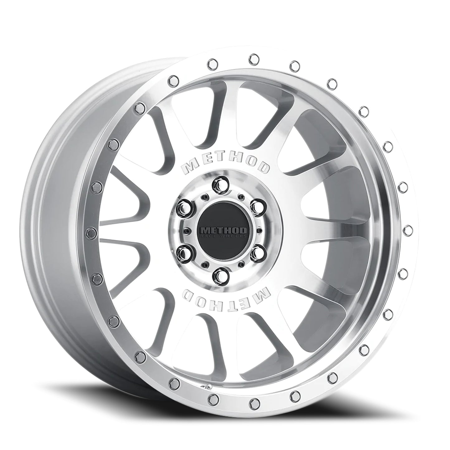 Method Aluminum Wheels 20x10 NV MR605 Bolt Pattern 8 On 170 Offset -24 Lip Size 2.83 Machined Silver SL Clear Coat