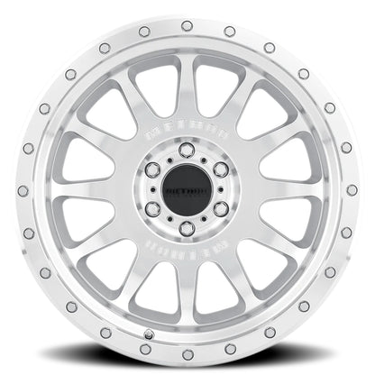 Method Aluminum Wheels 20x10 NV MR605 Bolt Pattern 8 On 170 Offset -24 Lip Size 2.83 Machined Silver SL Clear Coat