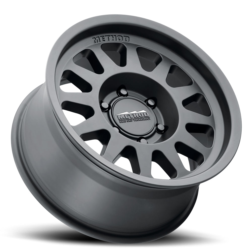 Method Aluminum Wheels 17x8.5 Bead Grip MR704 Bolt Pattern 5 On 127 Offset 0 Lip Size 1.81 Matte Black MB