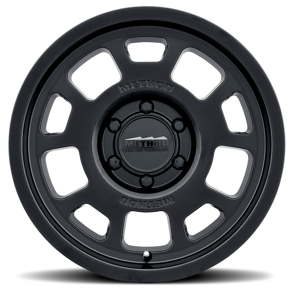 Method Aluminum Wheels 18x9 Bead Grip MR705 Bolt Pattern 6 On 139.7 Offset 0 Lip Size 1.22 Matte Black MB
