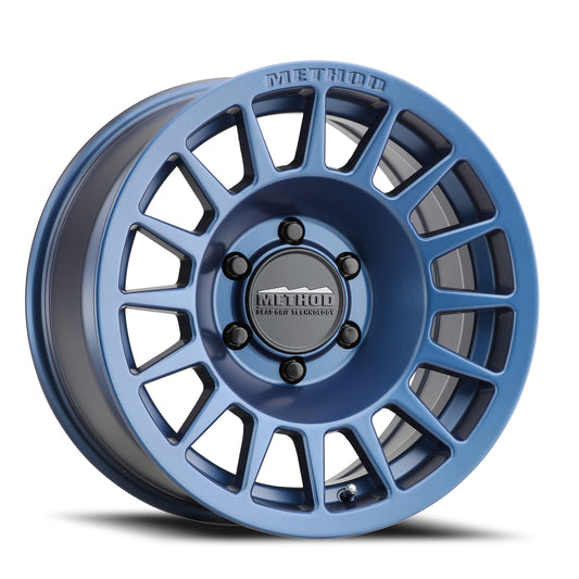 Method Aluminum Wheels 17x8.5 Bead Grip MR707 Bolt Pattern 6 On 139.7 Offset 0 Lip Size 0 Bahia Blue BL