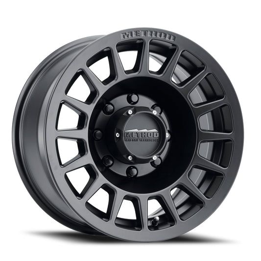 Method Aluminum Wheels 18x9 Bead Grip MR707 Bolt Pattern 8 On 165.1 Offset 18 Lip Size 0 Matte Black MB