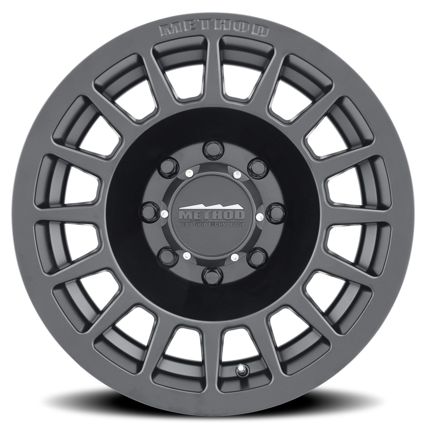 Method Aluminum Wheels 18x9 Bead Grip MR707 Bolt Pattern 8 On 180 Offset 18 Lip Size 0 Matte Black MB