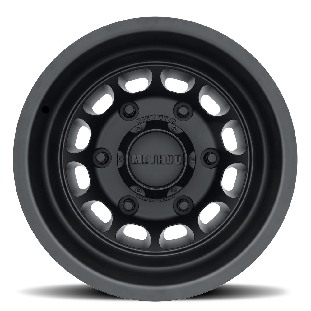 Method Aluminum Wheels 16x5.5 MR901 Dually Bolt Pattern 6 On 205 Offset -138 Lip Size 1.77 Matte Black
