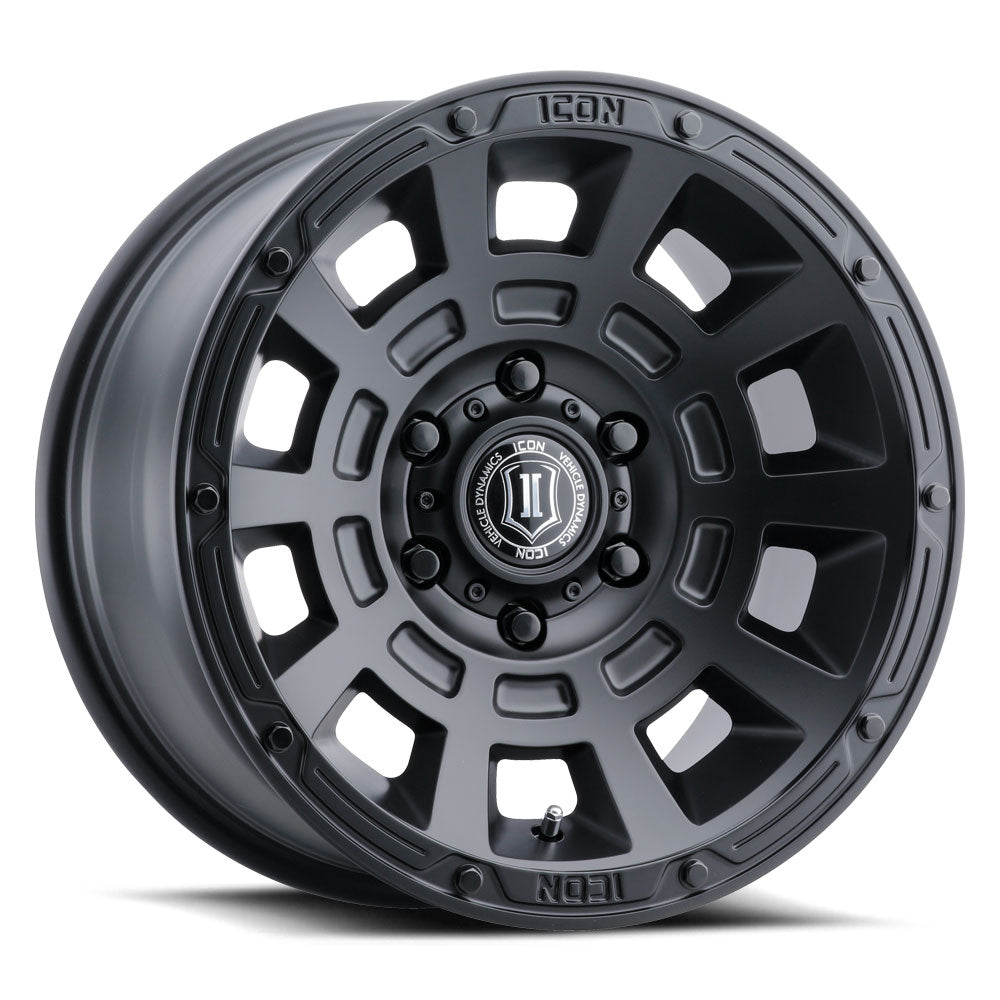 Thrust 17 X 8.5 Satin Black, ICON Alloys