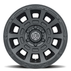 Thrust 17 X 8.5 Satin Black, ICON Alloys