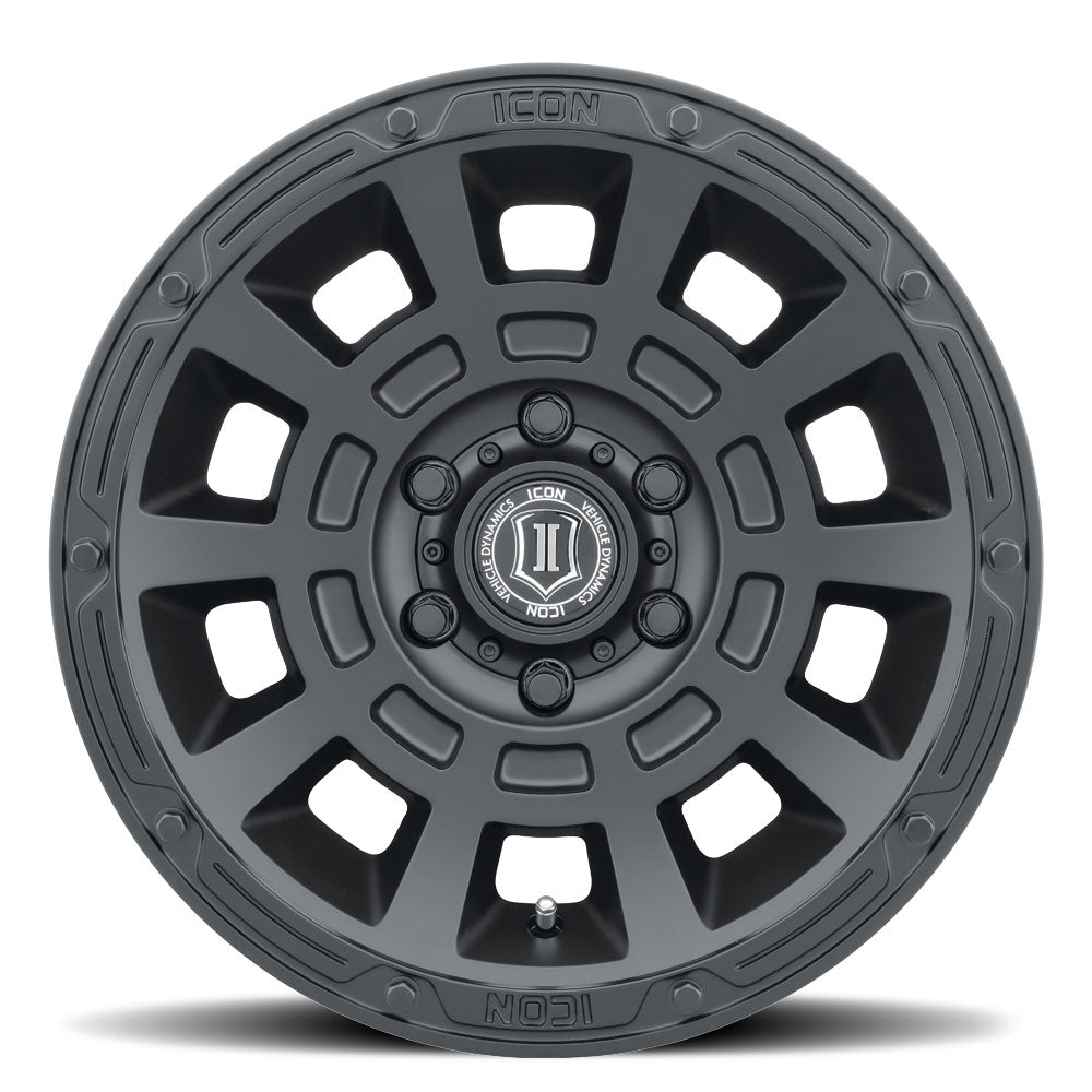 Thrust 17 X 8.5 Satin Black, ICON Alloys