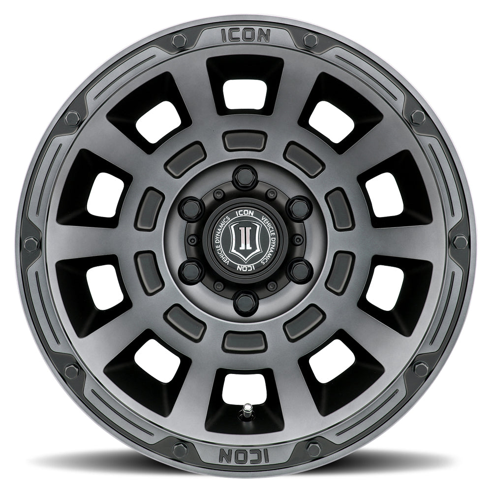 Thrust 17 X 8.5 Satin Black, ICON Alloys