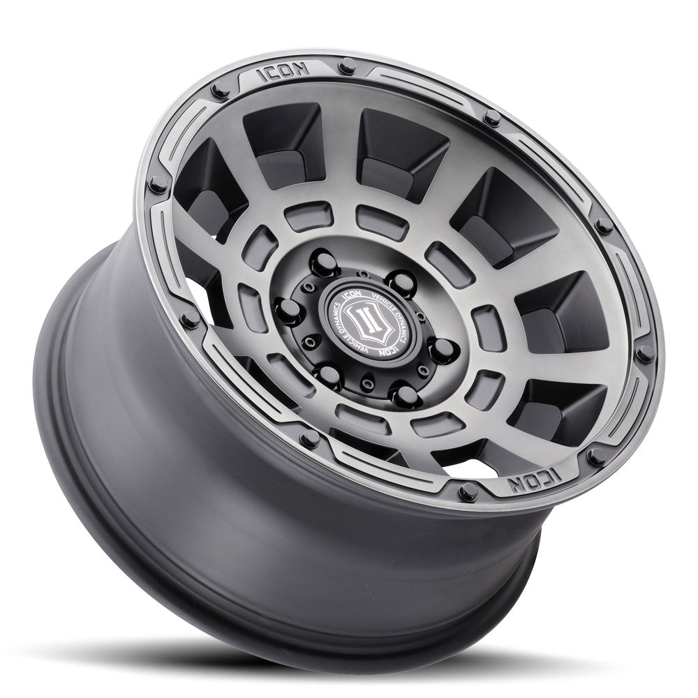 Thrust 17 X 8.5 Satin Black, ICON Alloys