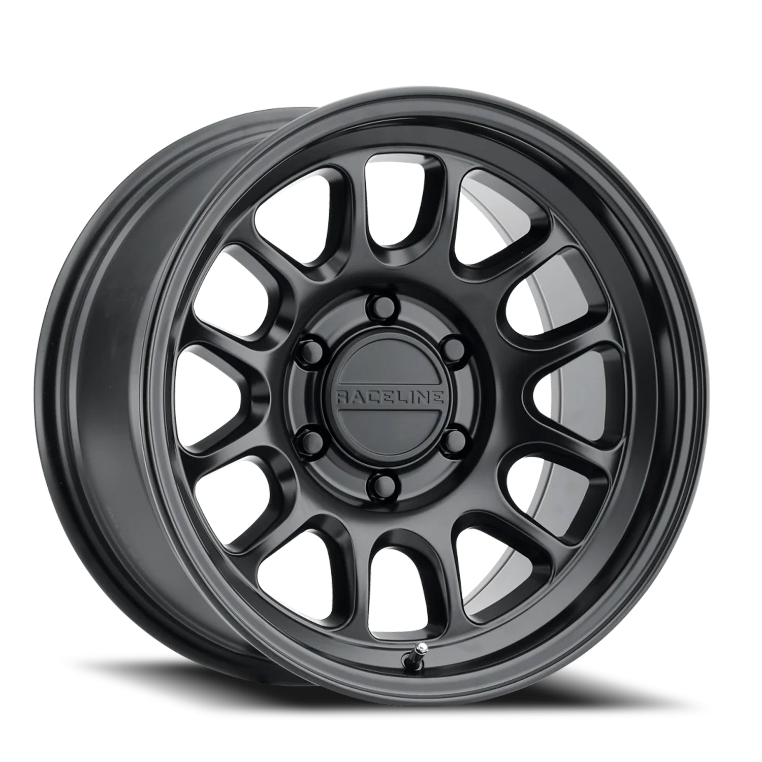 Raceline Aluminum Wheels 17x9 Rogue 958B Satin Black -12 Offset 8 on 165.1 Bolt Pattern 130.81 Bore
