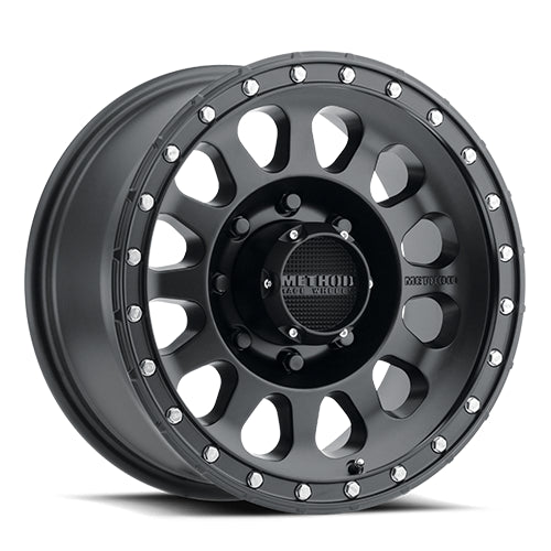 Method Aluminum Wheels 20x10 MR315 Bolt Pattern 8 On 170 Offset -18 Lip Size 3.27 Matte Black MB