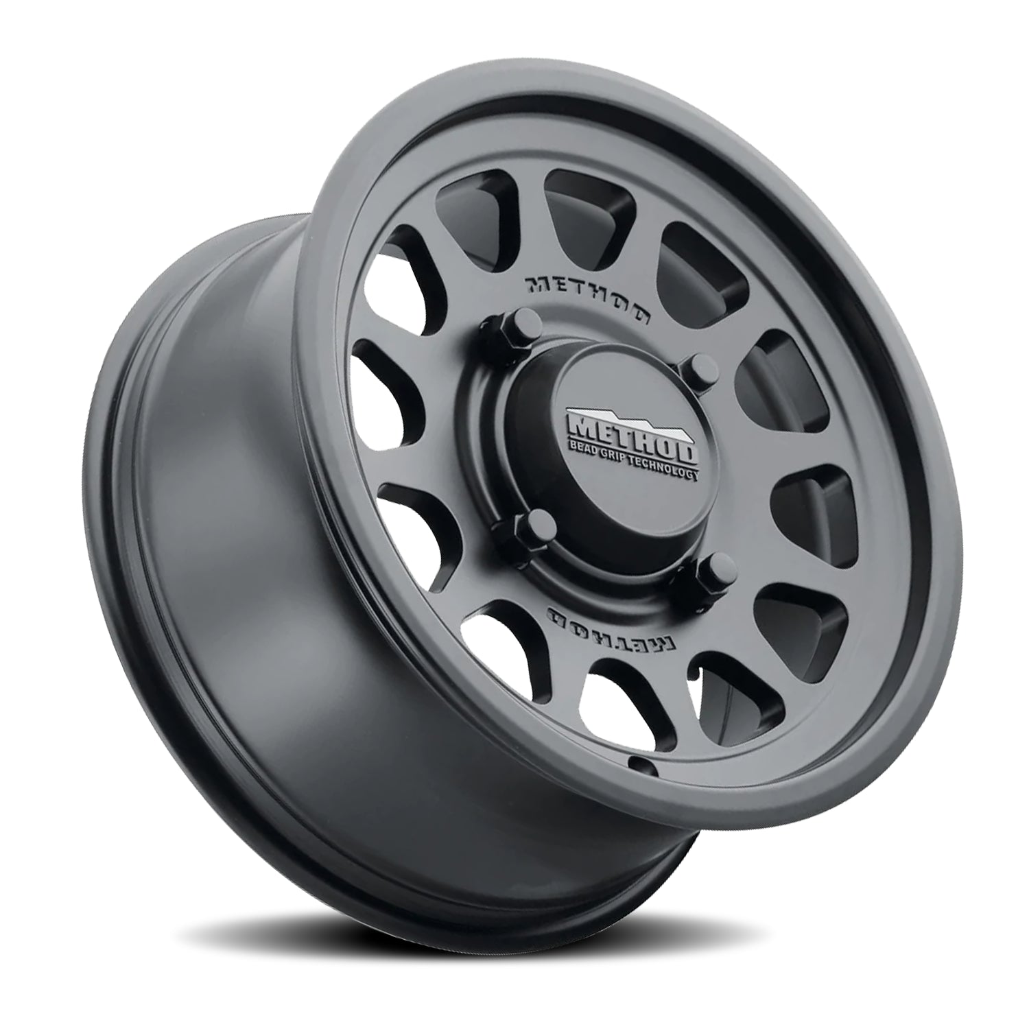 Method Aluminum Wheels 14x7 MR414 Bead Grip UTV Bolt Pattern 4 On 156 Offset 38 Lip Size 0.79 Matte Black MB