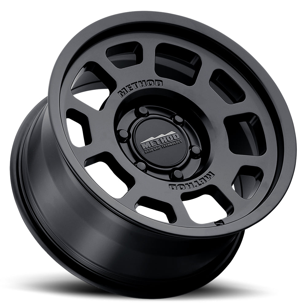 Method Aluminum Wheels 18x9 Bead Grip MR705 Bolt Pattern 6 On 139.7 Offset 0 Lip Size 1.22 Matte Black MB