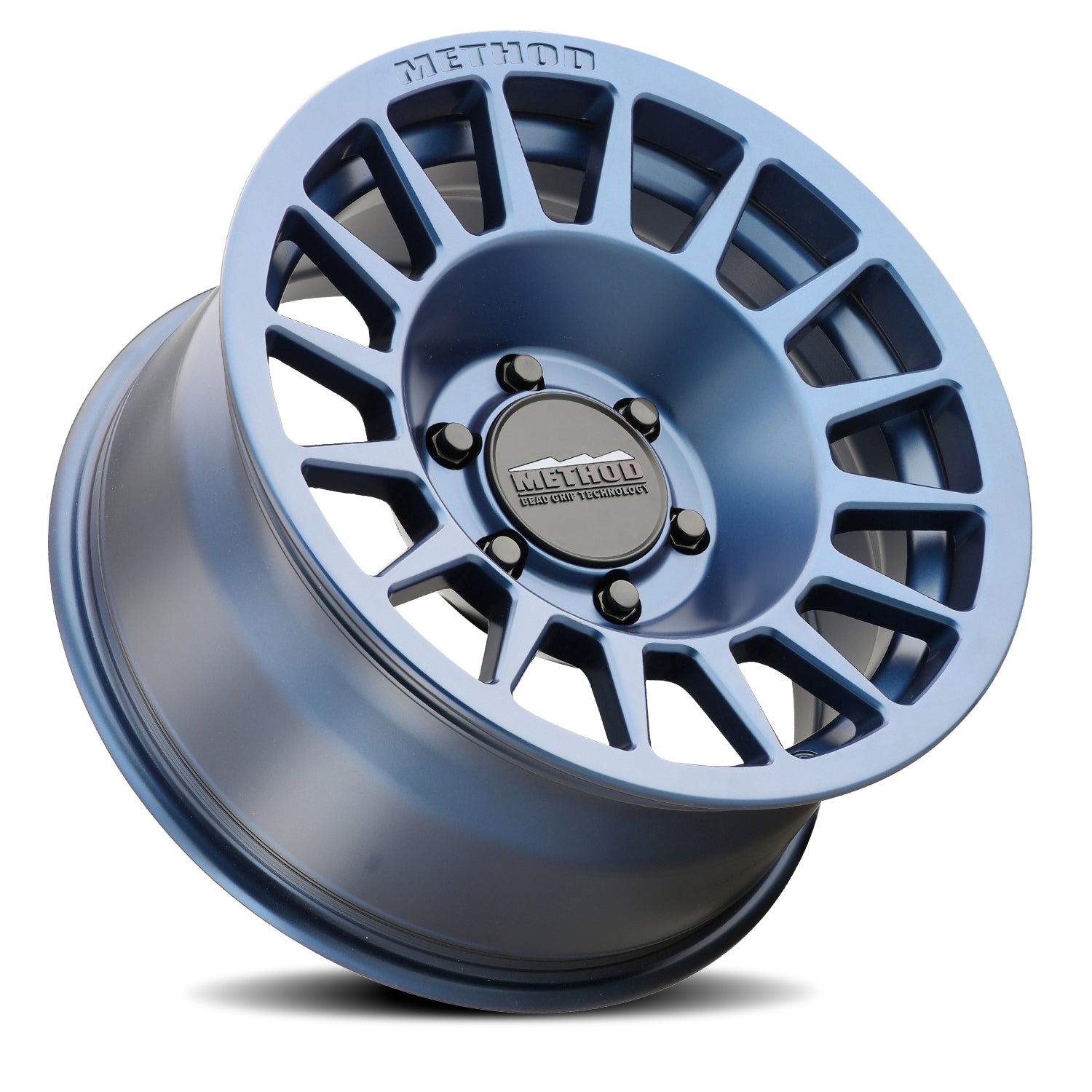Method Aluminum Wheels 17x8.5 Bead Grip MR707 Bolt Pattern 6 On 139.7 Offset 0 Lip Size 0 Bahia Blue BL