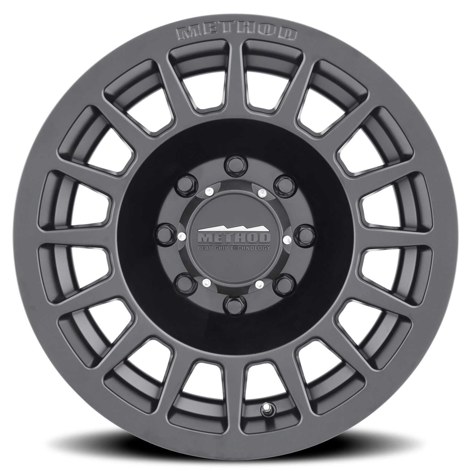 Method Aluminum Wheels 18x9 Bead Grip MR707 Bolt Pattern 8 On 165.1 Offset 18 Lip Size 0 Matte Black MB