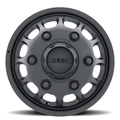 Method Aluminum Wheels 16x5.5 MR901 Dually Bolt Pattern 6 On 205 Offset 117 Lip Size 0.2 Matte Black