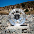 Anza 17 X 8.5 / 6 X 5.5 0MM Offset 4.75 Inch Back Space Sliver Machined, ICON Alloys