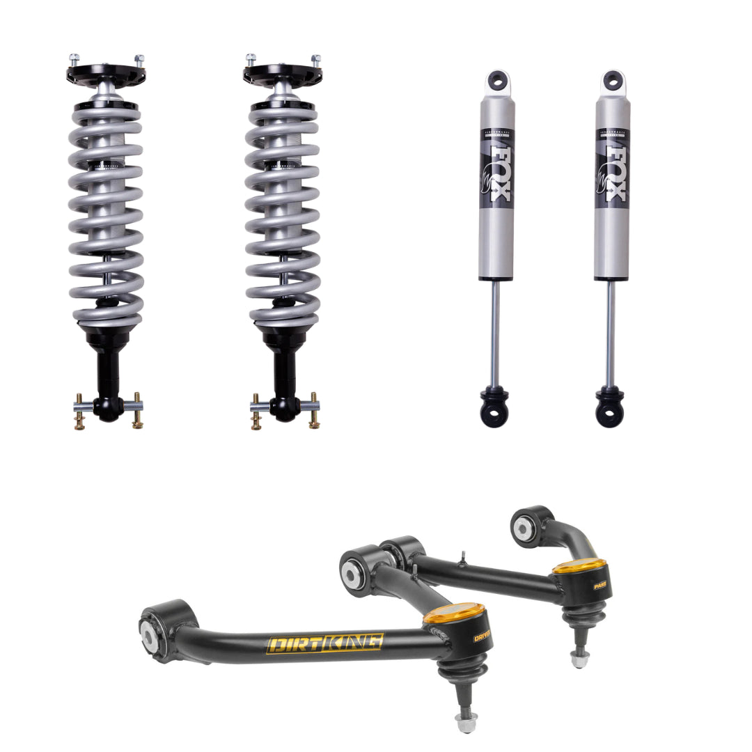 07-18 GM 1500 Dirt King Stage 1 Mid Travel Kit with Fox 2.5 PS Shocks