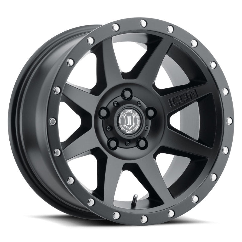 ICON Rebound 17x8.5 5x5.5 0mm Offset 4.75in BS Satin Black Wheel-LTW Motorsports