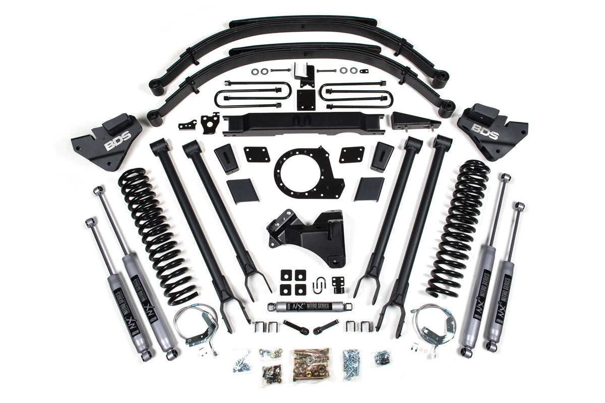 9 Inch Lift Kit w/ 4-Link Ford F250/F350 Super Duty 20-22 4WD Diesel BDS Suspension