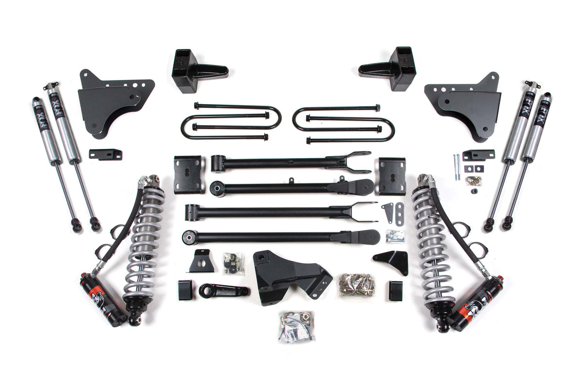 4 Inch Lift Kit w/ 4-Link FOX 2.5 Performance Elite Coil-Over Conversion Ford F250/F350 Super Duty 11-16 4WD Diesel BDS Suspension