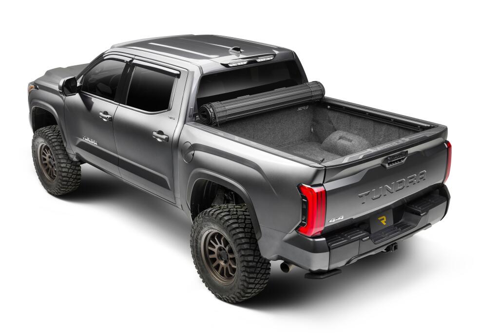 Revolver X4s Hard Rolling Truck Bed Cover 2022-2026 Toyota Tundra with or without Deck Rail System without Trail Special Edition Storage Boxes BAK