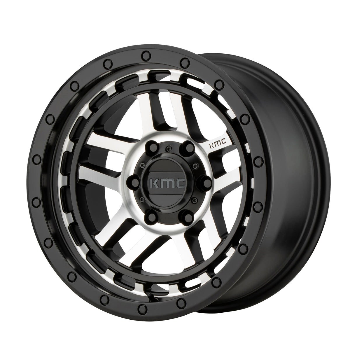 KM540 18X8.5 6X120 S-BLK MACH 18MM