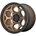 KM541 17X8.5 6X4.5 M-BRZ BLK LP +18 66.1