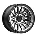 KM542 17X8.5 5X5.0 S-BLK MACH 00MM