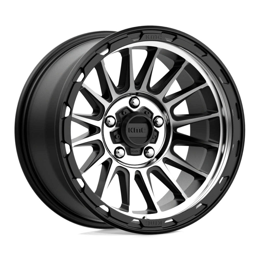 KM542 17X8.5 5X5.0 S-BLK MACH 00MM