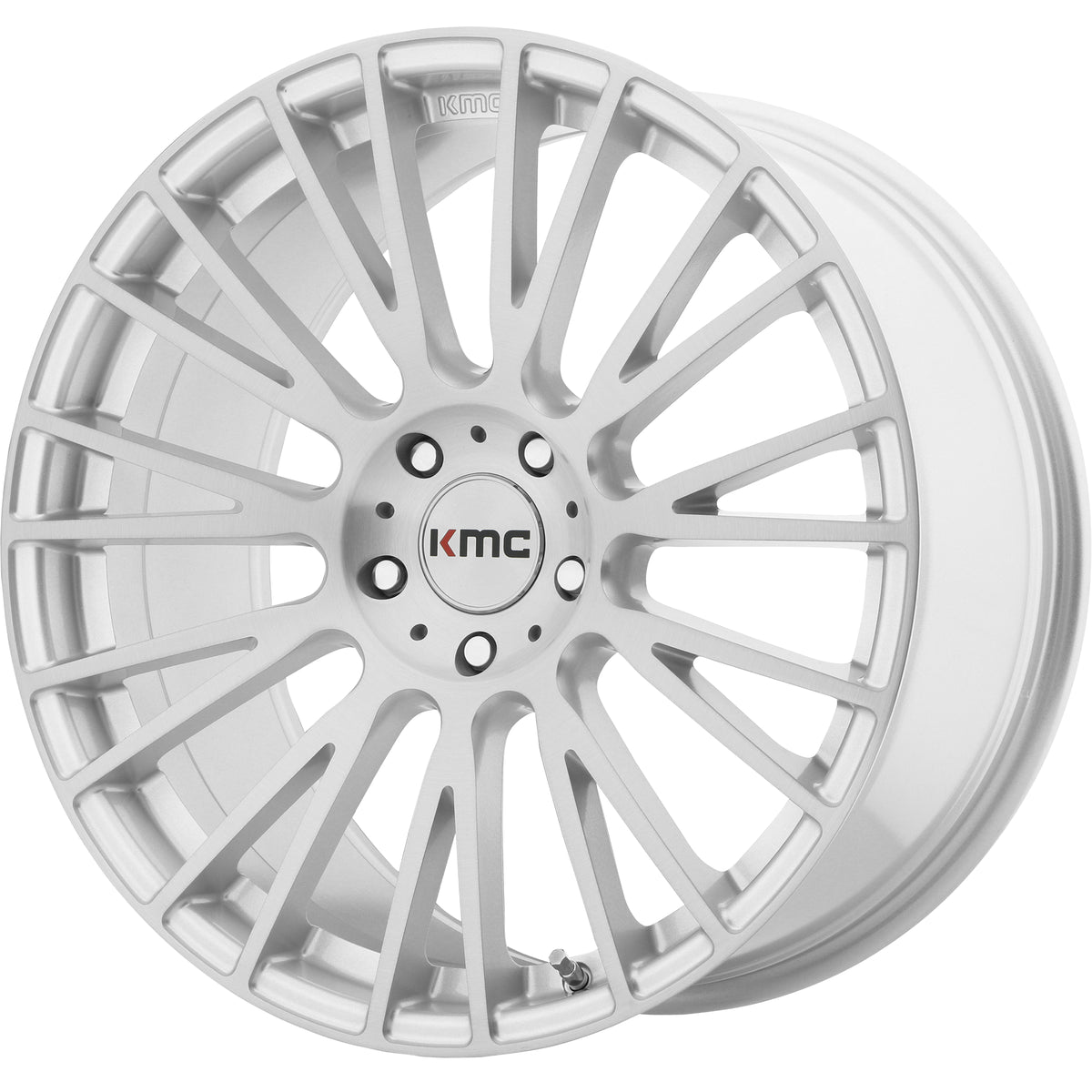 KM706 20X10 5X4.5 BRUSHED SLV 40MM