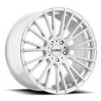 KM706 20X10 5X4.5 BRUSHED SLV 40MM
