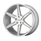 KM711 20X10.5 5X4.5 BRUSHED SLV 45MM