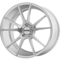 KM709 20X10 5X4.5 BRUSHED SLV 40MM