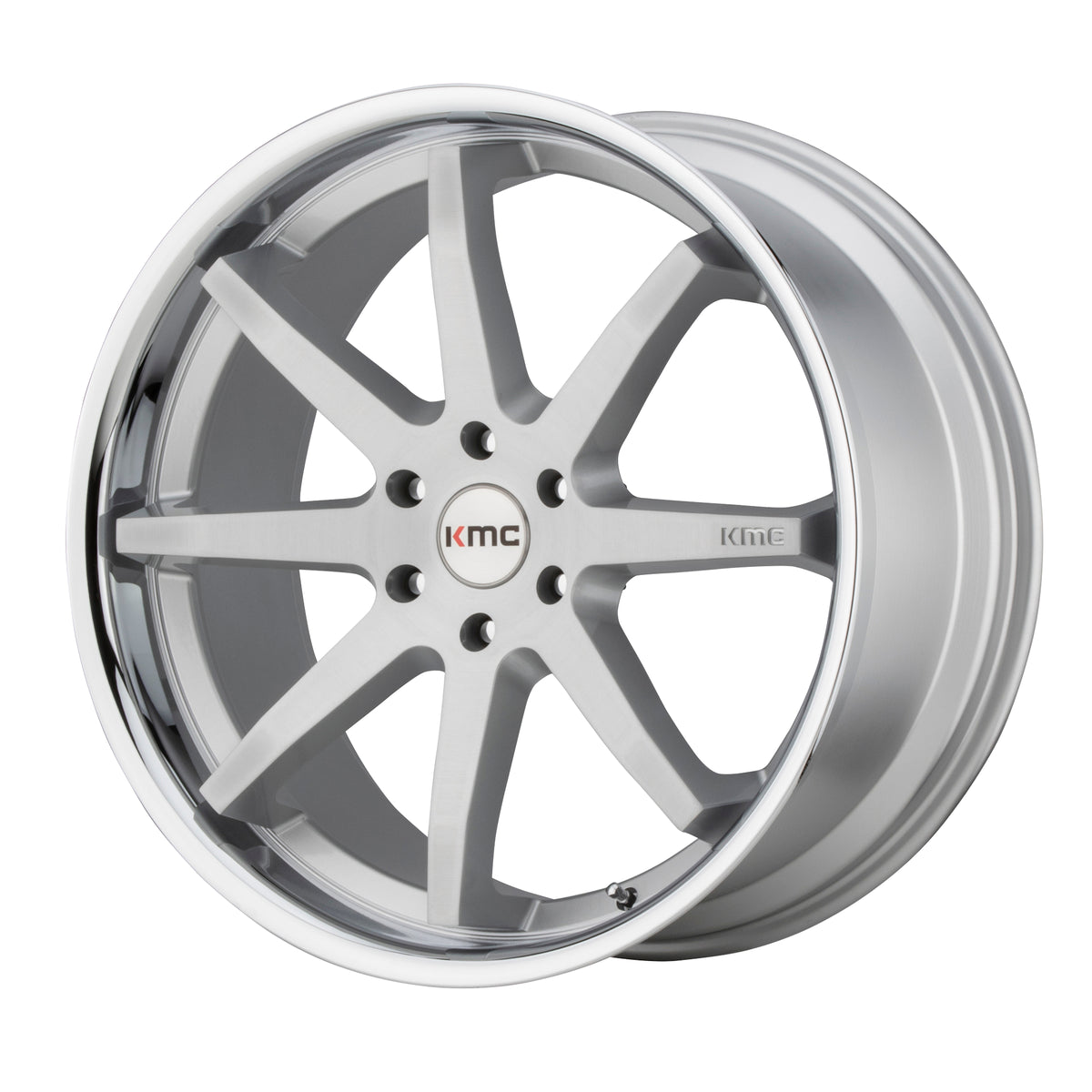 KM715 20X9 5X4.5 BRUSH SLV CHR LIP 30MM