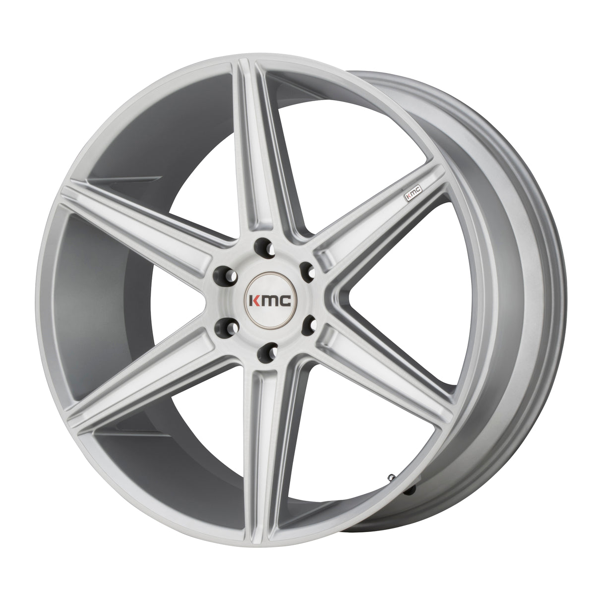 KM712 22X9.5 5X120 BRUSHED SLV 30MM