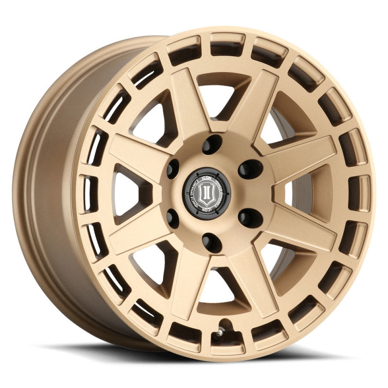 ICON Compass 17x8.5 6x135 6mm Offset 5in BS Satin Brass Wheel-LTW Motorsports