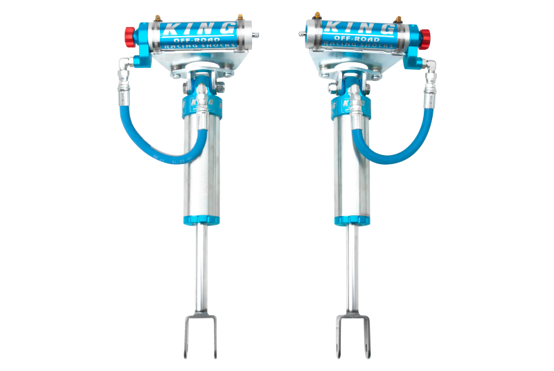 King Shocks 2011+ Chevrolet Silverado 2500/3500/HD Front 2.5 Dia Remote Res Shock w/Adjuster (Pair)-LTW Motorsports