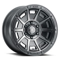 Victory 17 X 8.5 Smoked Satin Black, ICON Alloys