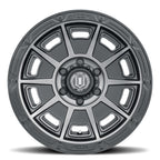 Victory 17 X 8.5 Smoked Satin Black, ICON Alloys