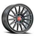 Aluminum Wheels 18x8.5 Grip 315B Satin Black Red and Black Logo Raceline Wheels