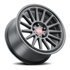 Aluminum Wheels 18x8.5 Grip 315B Satin Black Red and Black Logo Raceline Wheels