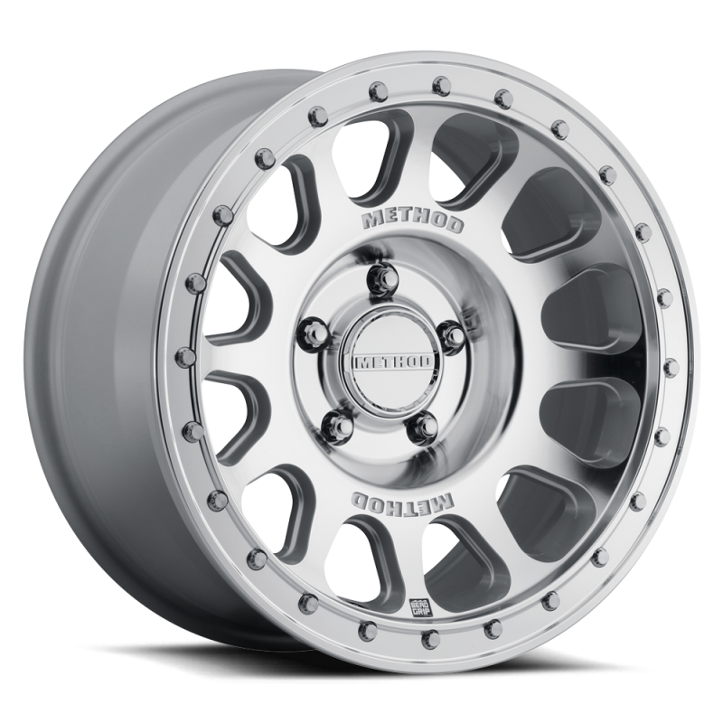 Method MR709 HD Bead Grip 17x8.5in / ET0 / 5x150 BP / 110.50mm Bore - Machined Clear Coat Wheel