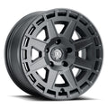 Compass 17 X 8.5 / 6X135 / 6MM / 5 Inch Back Space Satin Black, ICON Alloys